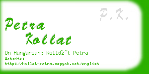 petra kollat business card